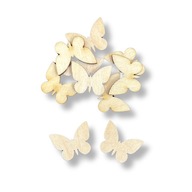 Drewniane motylki motylek motyl scrapki ozdobne dekory decoupage 10szt