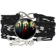 Skórzana bransoletka - Pamiętniki Wampirów - regulowana długość oczko 25mm