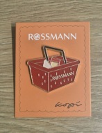nowa broszka przypinka pin Rossmann koszyk złota