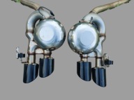 Tłumik Maserati Ghibli diesel z czarnymi końcówkami 2020r.