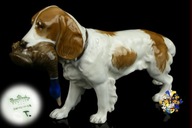 Rosenthal Spaniel z kaczką pies figurka sygnowana wysokość 14 cm