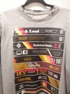 BLUZA CROPP ROZMIAR L - ELEGANCKA SIWA GERMAN VINTAGE VHS TAPE