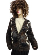 SWETER bardzo ciepły MOHEROWY kardigan 40/42 obniżka