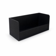 Organizer biurkowy na wizytówki pojemnik na karty firmowe 10 cm czarny