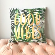 Poszewka na poduszkę ozdobna 45x45 liście tropical