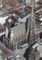AUSTRIA - WIEDEŃ - KATEDRA ŚW. SZCZEPANA - Z LOTU PTAKA - UNESCO