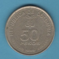 (1KL30) Kolumbia 50 peso, 1988