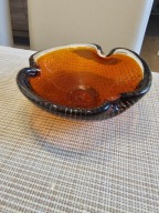 Szklana popielniczka styl Murano