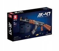 MODEL KARABINU SZTURMOWEGO AK47 IMITACJA PISTOLETU KLOCKI 1238 ELEMENTÓW!