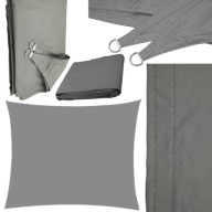 ŻAGIEL PRZECIWSŁONECZNY WODOODPORNY OGRODOWY NA TARAS PROSTOKĄTNY 4X3 M