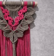 Makrama wisząca na kiju