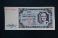 Banknot Polska 20 złotych seria GN 1948 rok !!!