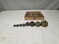 Odważnik mosiężne w etui Austro-Węgry - zestaw 1/2-20DK