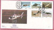 Afryka Pd.Bophuthatswana 1990 FDC, lotnictwo samolot, helikopter, Mi 10,50€
