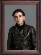 Obraz Aron Goldfarb portret w drewnianej ramie ze szkłem