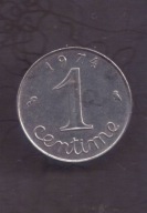 Francja - 1 Centime 1974 rok
