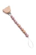 Drewniana Zawieszka Do Smoczka z Klipsem Misia Prezent Baby Shower