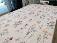 SKANDYNAWSKA BAWEŁNIANA ZASŁONA GARDEN ZIELNIK MOTYLE 144 x 230 nr.2