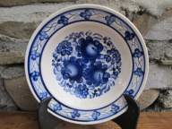 Ozdobny Głęboki Talerz do Powieszenia_FAJANS WŁOCŁAWEK PRL_ 2