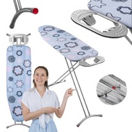 PROFESJONALNA DESKA DO PRASOWANIA UBRAŃ ZE STOJAKIEM NA ŻELAZKO 120CMX38CM