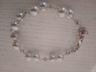 Bransoleta perłowa elegancka