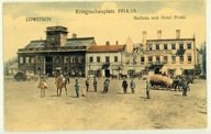 Łowicz Ratusz i Hotel Polski Rynek 1914/1915 - z5