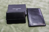 Skórzane etui na dokumenty oraz karty z ochroną RFID od firmy Cholewiński