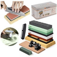 Ostrzałka Do Noży Nożczek Kamień Wodny Osełka Zestaw Do Ostrzenia + Pasek