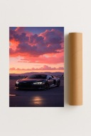 Plakat bez ram 30x40cm Audi R8 Samochód Sportowy Supercar Auto Prezent Hit