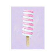 Plakat „Twister Ice Cream” – Uroczy Plakat Ilustracyjny