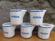 Porcelanowe Stare NOWE Mleczniki_ ORBIS_VINTAGE PRL