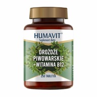 Tabletki Humavit drożdże piwowarskie z witaminą B12 250 szt.
