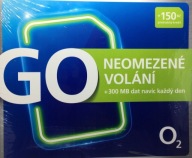 O2 Czeska Karta SIM karta BEZ REJESTRACJI 150 Kč