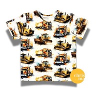 Chrisma – Koszulka T-shirt dla chłopca – Ciężarówka i spychacz 110 5 lat