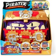 PIRATIX MONSTER TREASURE SKRZYNIA SKARBÓW + 3 FIGURKI