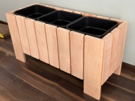 Donica drewniana olcha 80x31x40 cm