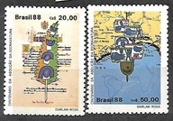 BRAZYLIA - 100 rocznica zniesienia niewolnictwa 1988 ** Mi 2250-1 (1634)