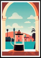 A2 KOLOROWY PLAKAT DO KUCHNI JADALNI KAWIARNI KAWA KAWIARKA ZAPARZACZ