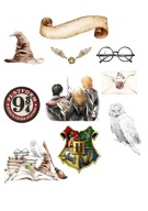 Wydruk CUKROWY na tort masa cukrowa HARRY POTTER HOGWART urodziny + tekst