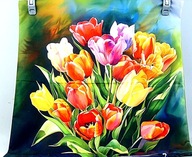 # POSZEWKA - POLIESTER / JEDWAB - 45 X 45 cm - D3