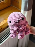 Maskotka Pluszowa Meduza Handmade - Amigurumi Na Szydełku