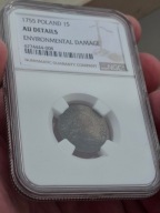 1 GROSZ 1755 POLSKA 1755R,AUNC-NGC