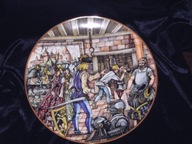 Dekoracyjny talerz kolekcjonerski, patera, limitowany obraz porcelanowy