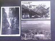 SZKLARSKA PORĘBA , lata 50-te , zestaw 3 pocztówek