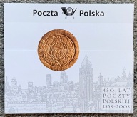 Folder 450 lat Poczty Polski Nowodruk