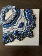 Obraz Geoda z żywicy 30X30cm