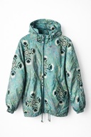 Turkusowa puchowa kurtka narciarska vintage Chervó Pietro Luigi XXL unikat