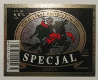 STARA ETYKIETA PIWO JASNE SPECJAL BOHUN BROWAR GOCH BYTÓW