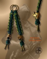 PARACORD brelok RYCERZ HEŁM średniowiecze survival bushcraft ETHNO EDC