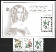 BELGIA kwiaty Mi 2405-7**+bl 50**